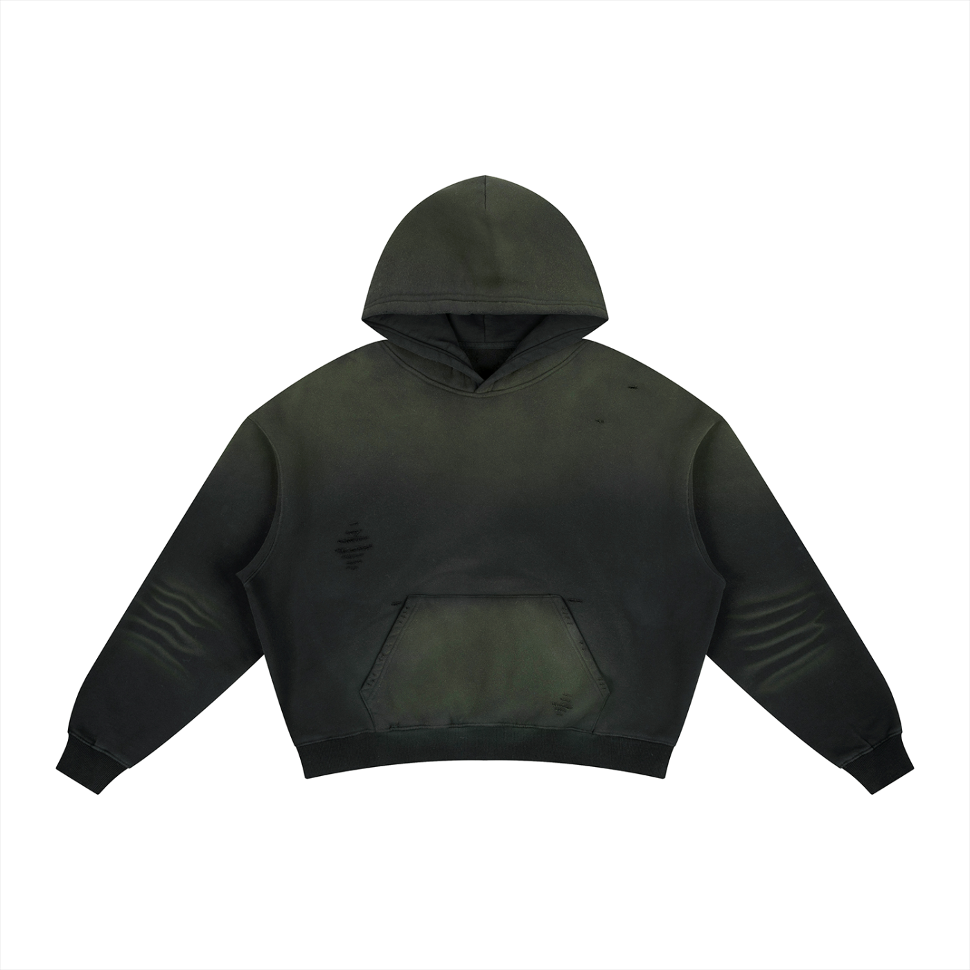 Waran Frayed Sunfade Boxy Fleece Hoodie