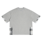 Unisex Plaid Paneled T-Shirt