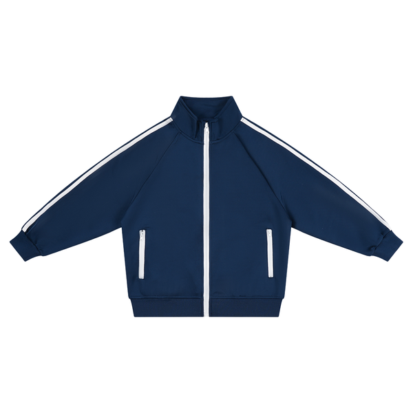 Veste de survêtement enfant à bandes contrastantes
