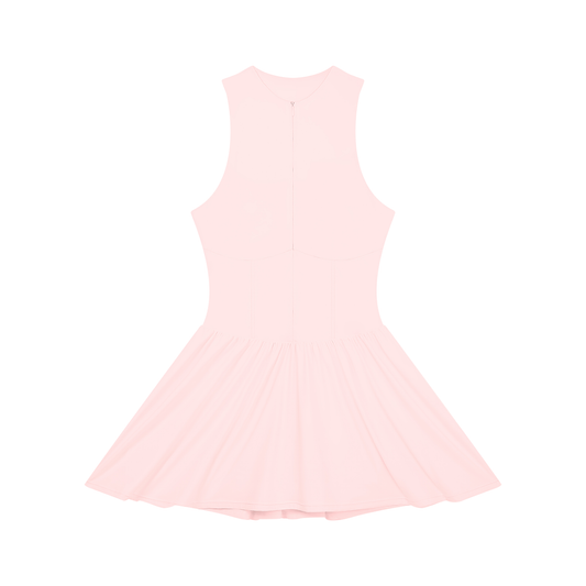 Women's Ruched Sleeveless Full-Zip Dress 220GSM