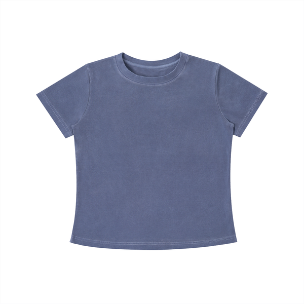 T-shirt Femme Ajusté Effet Délavé