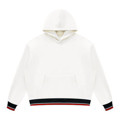 Unisex Oversized Color Block Fleece Hoodie
