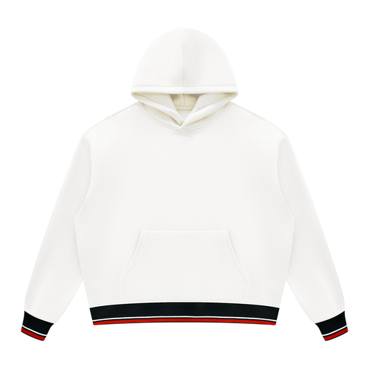 Unisex Oversized Color Block Fleece Hoodie
