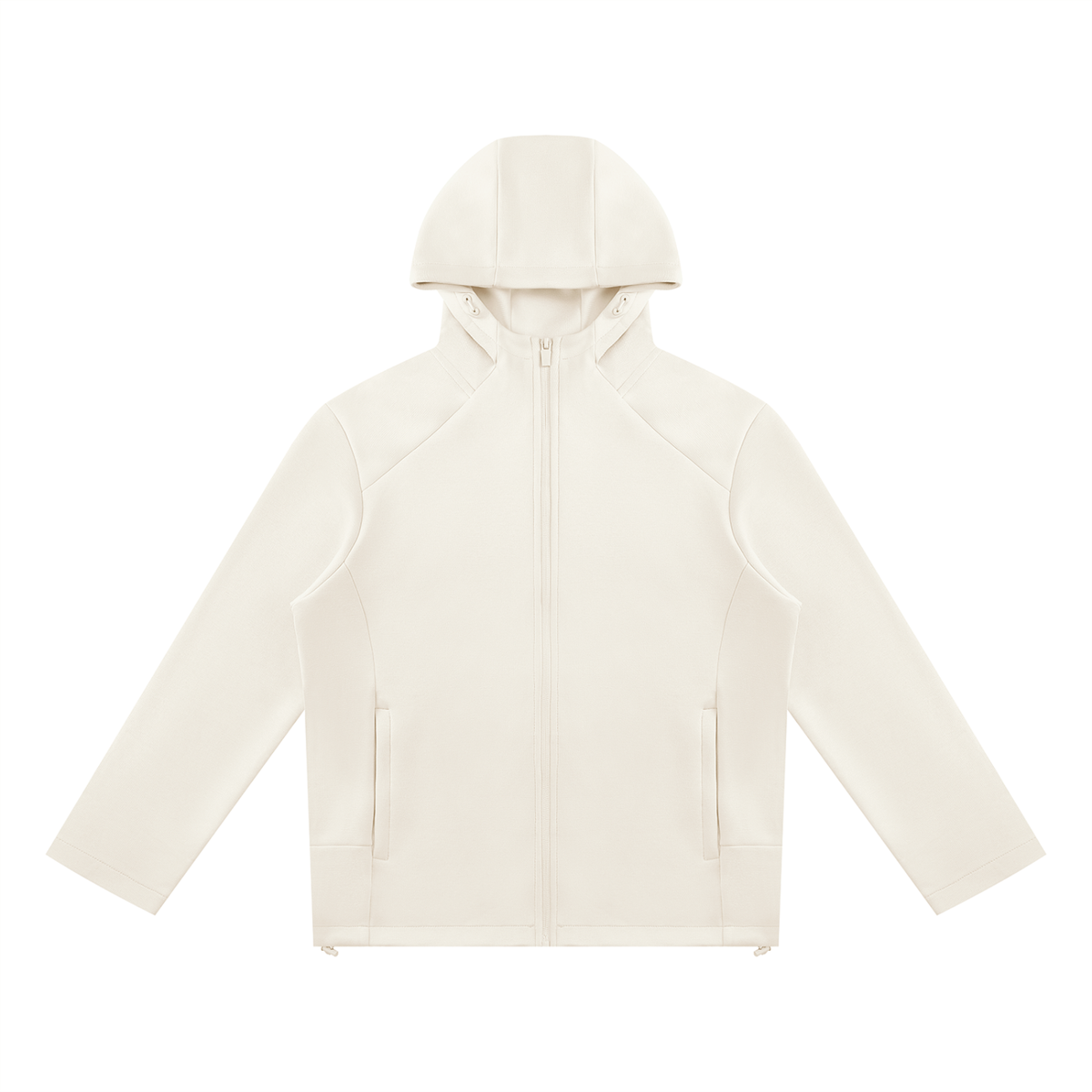 Unisex Paneled Full Zip Hoodie