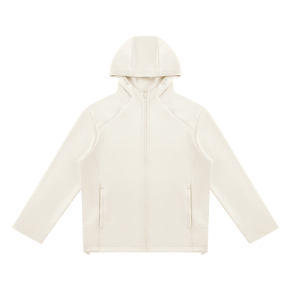 Unisex Paneled Full Zip Hoodie