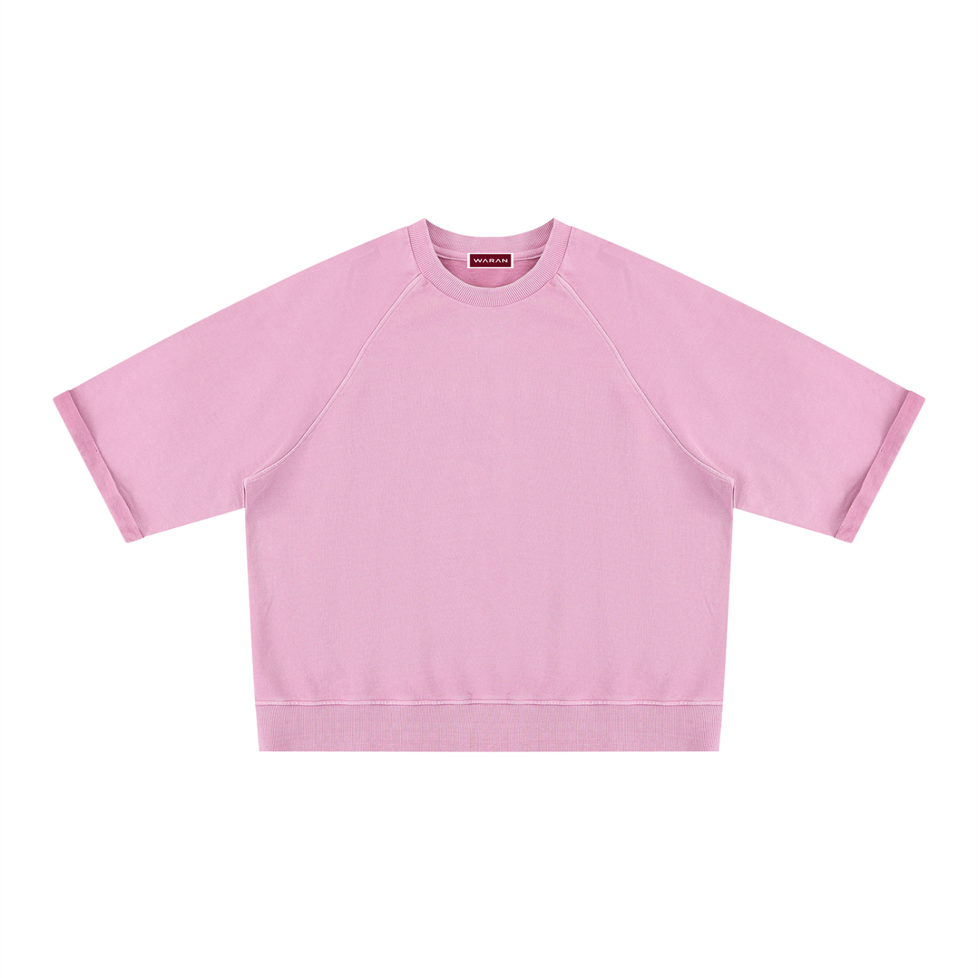 Unisex Vintage Wash Boxy Short Sleeve Sweatshirt