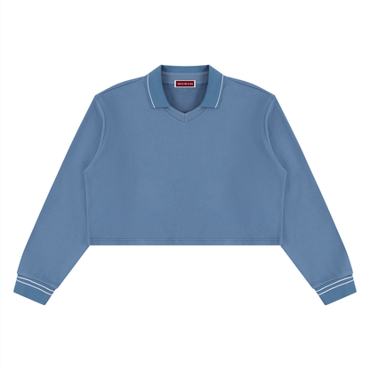 Women’s Crop Collared Sweatshirt