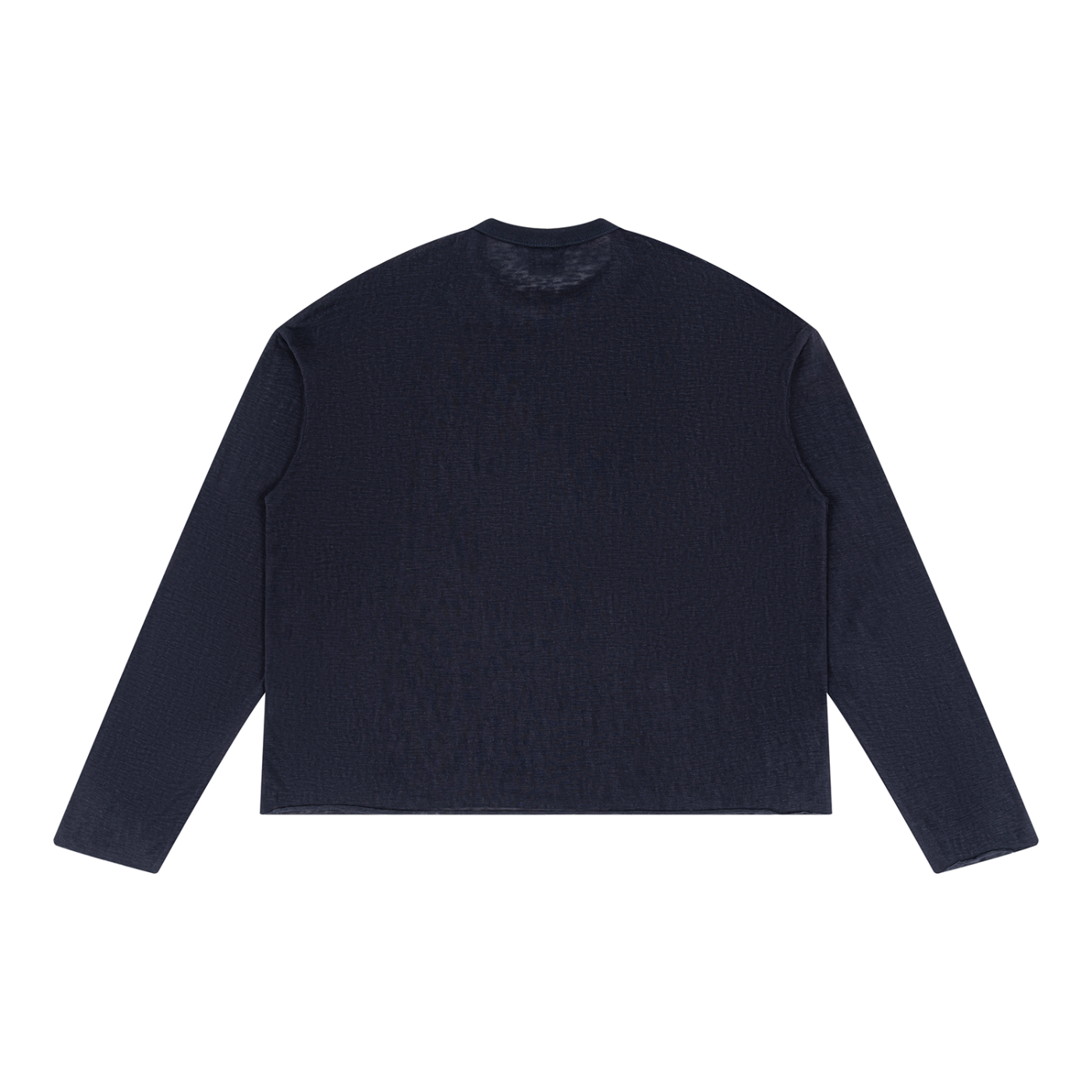 Unisex Raw Edge Long Sleeve T-Shirt