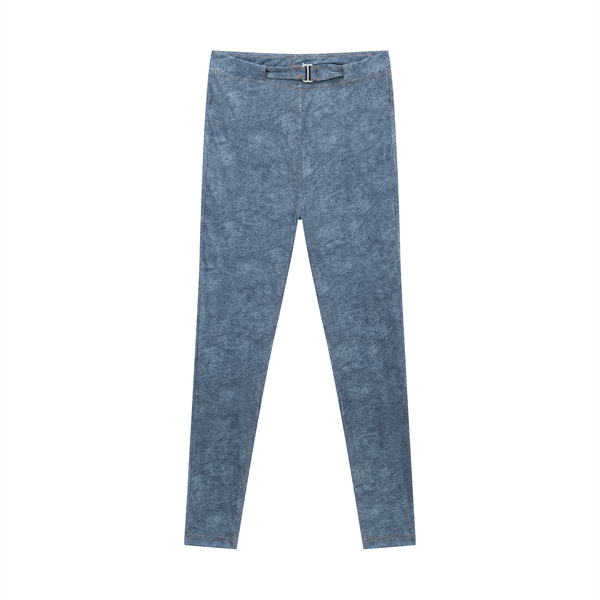 Waran Women’s Faux Denim Zip-Fly Leggings