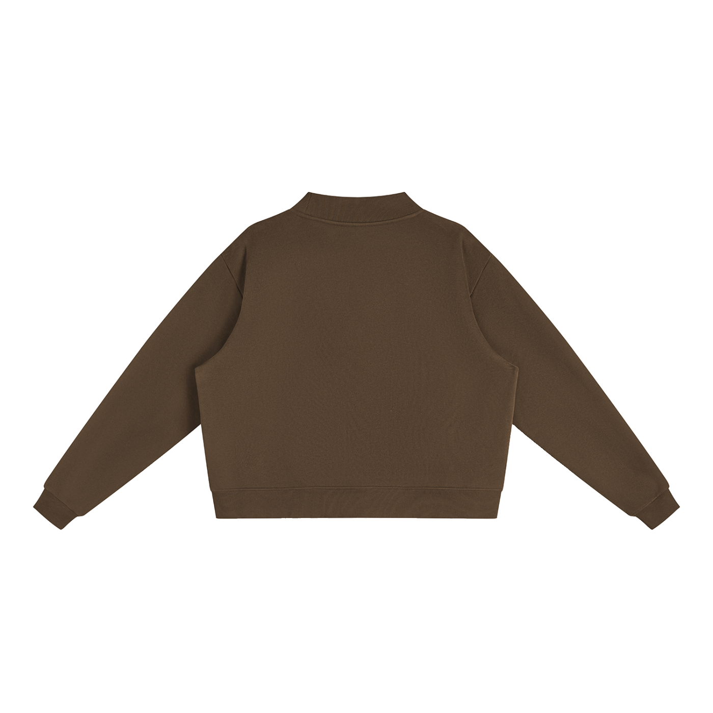 Fleece Mock-Neck Crew Sweatshirt NW