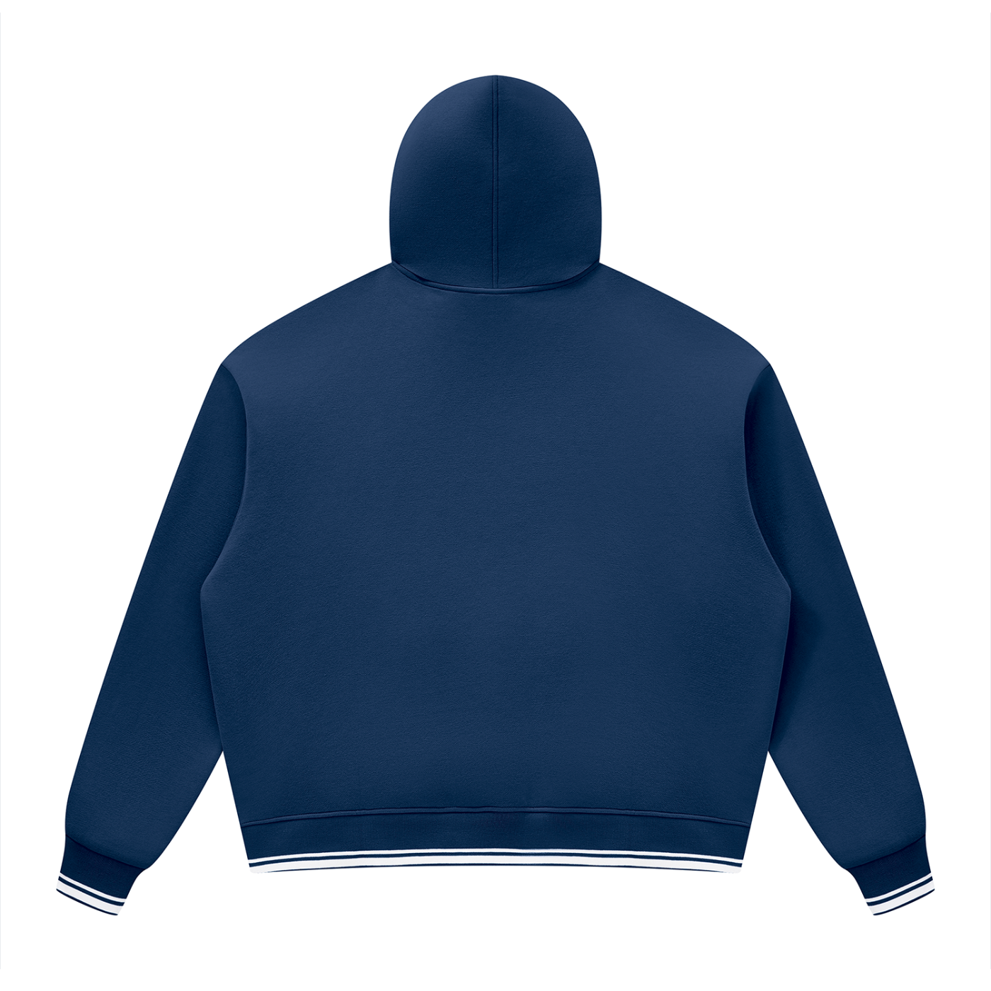 Unisex Oversized Color Block Fleece Hoodie