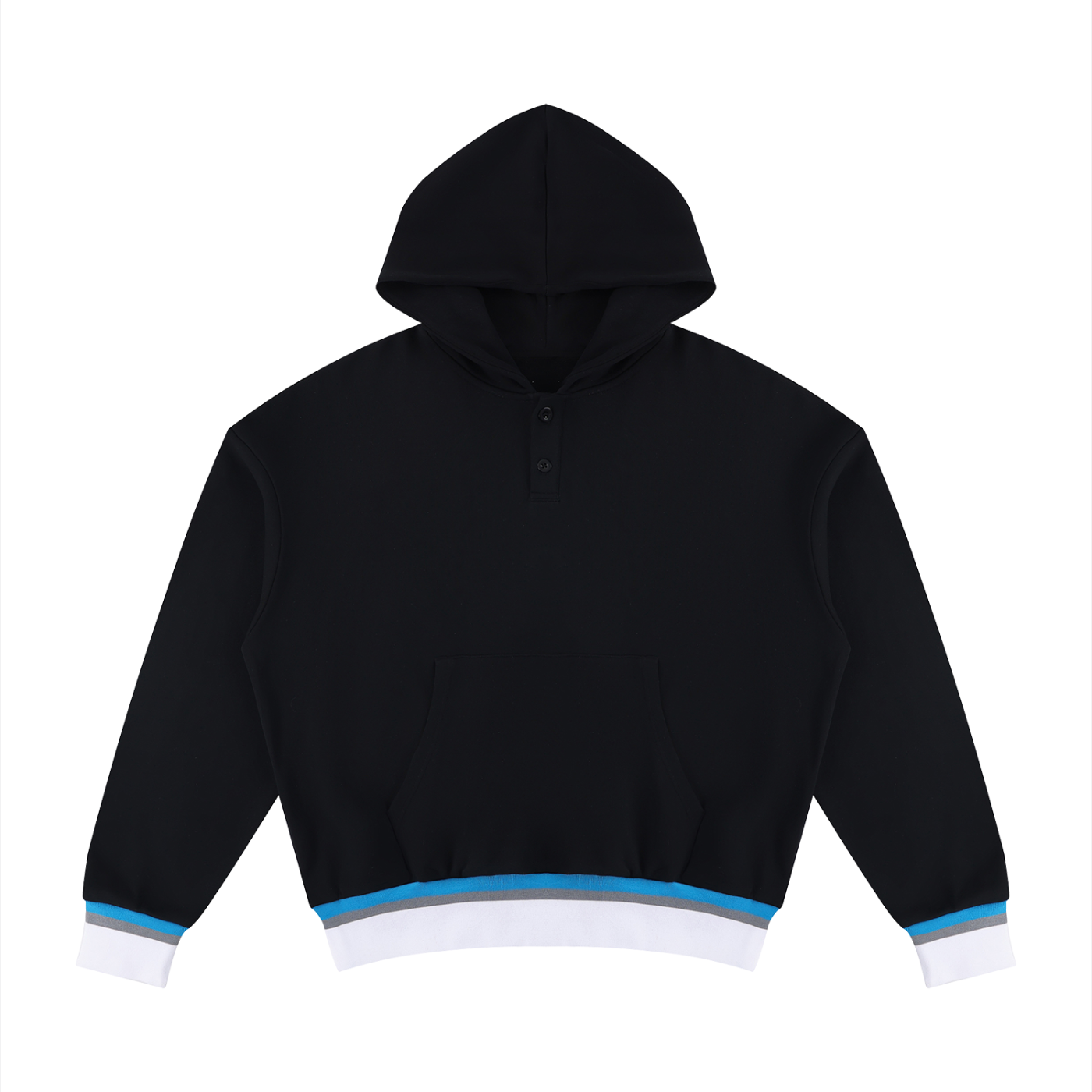 Unisex Oversized Color Block Boxy Hoodie