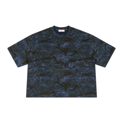 Unisex Boxy Camo Print T-Shirt