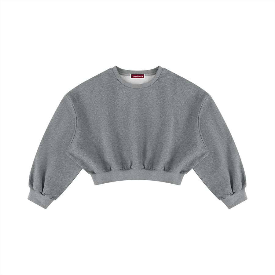 Waran Women’s Boxy Cropped Crewneck Sweatshirt