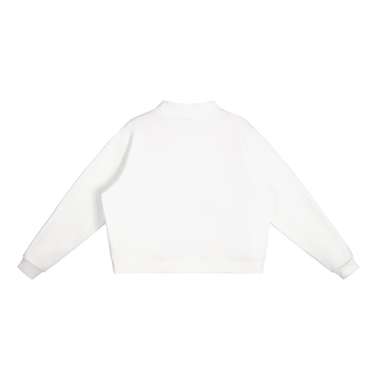 Fleece Mock-Neck Crew Sweatshirt US