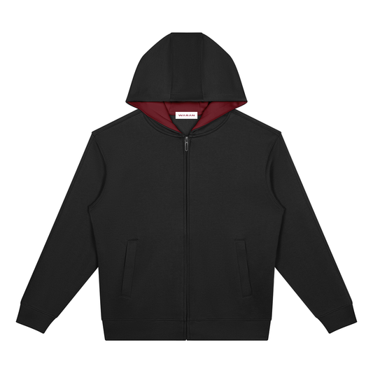 Unisex Drop Shoulder Full Zip Hoodie