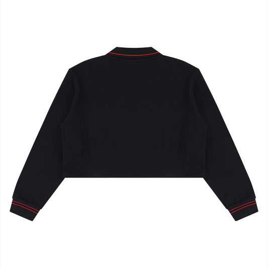 Women's Crop Collared Sweatshirt 410GSM
