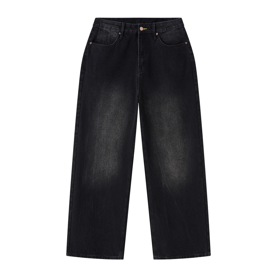 Waran Men’s Vintage Wash Wide Leg Jeans