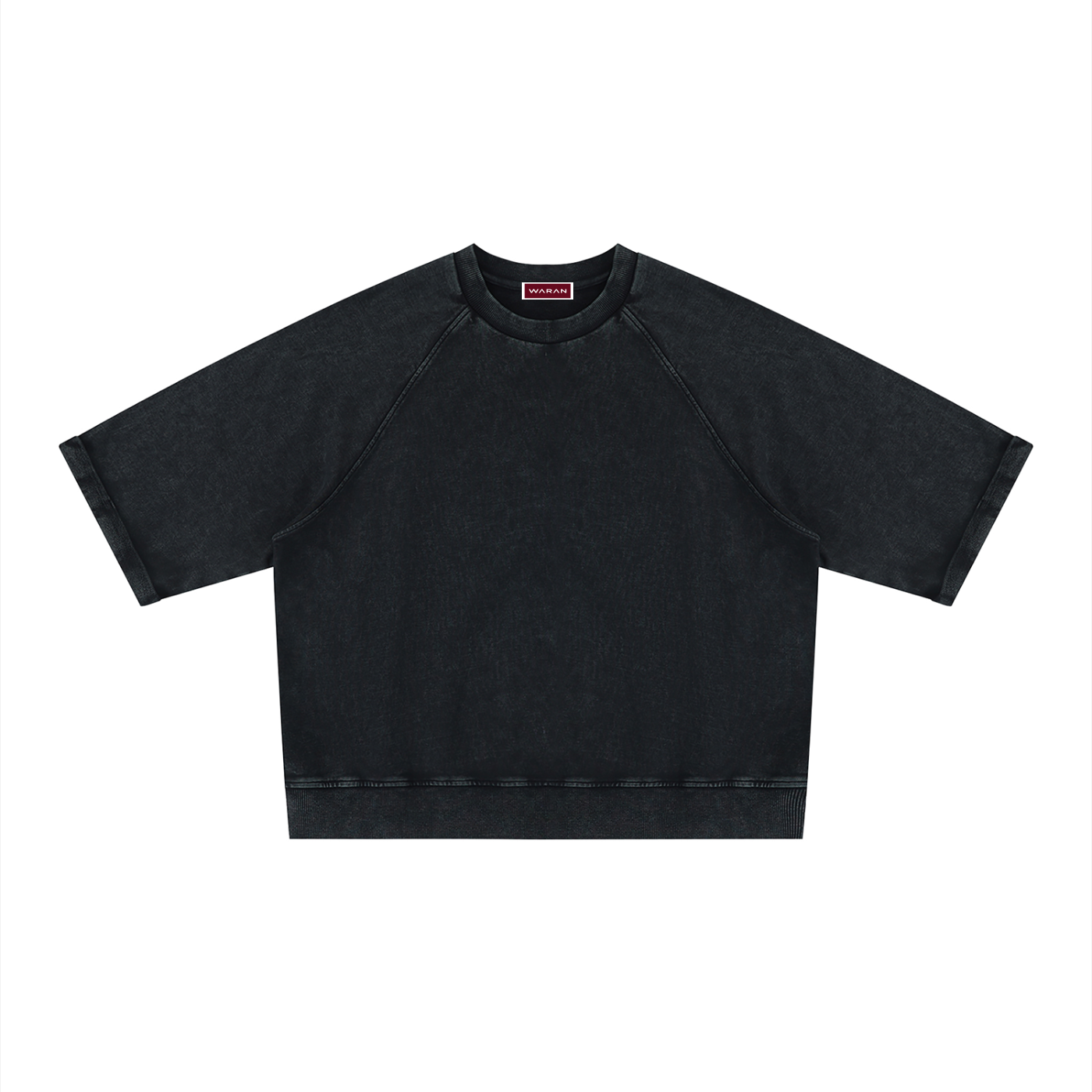 Unisex Vintage Wash Boxy Short Sleeve Sweatshirt