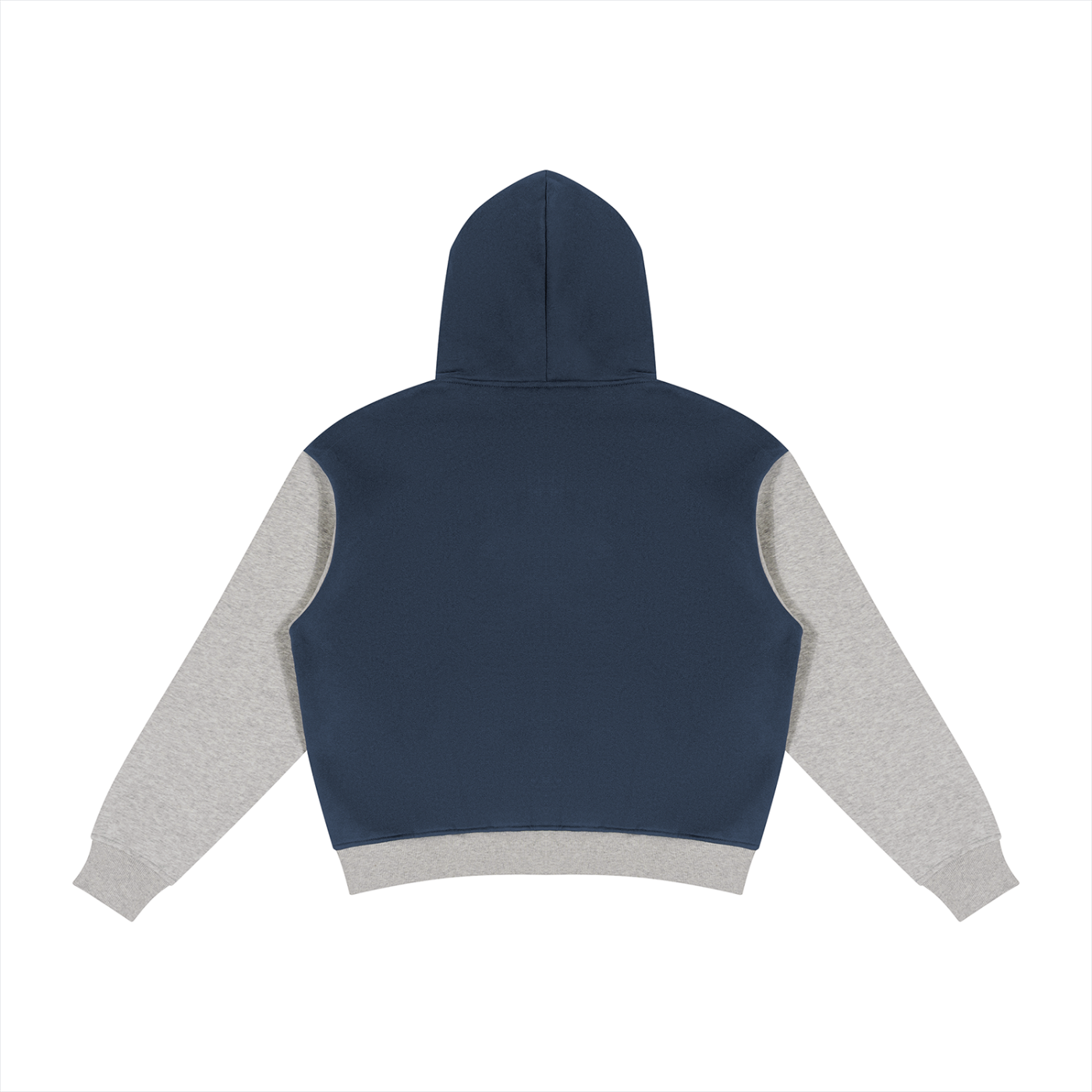 Unisex Color Block Fleece Full Zip Hoodie
