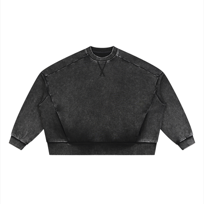 Waran Unisex Mineral Wash Boxy Sweatshirt