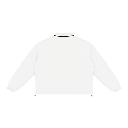 Boxy Collared Detachable Sweatshirt
