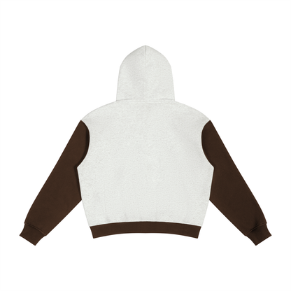 Unisex Color Block Fleece Full Zip Hoodie