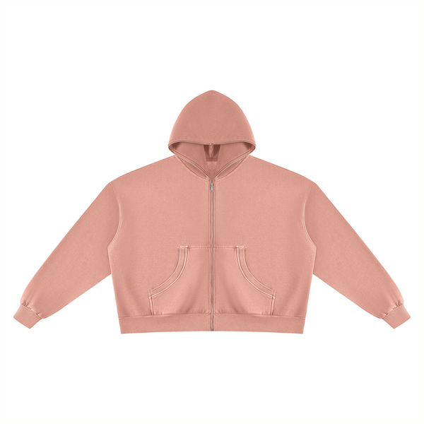 Waran Unisex Vintage Wash Fleece Boxy Hoodie