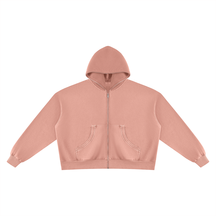 Waran Unisex Vintage Wash Fleece Boxy Hoodie