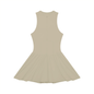 Women’s Ruched Sleeveless Full-Zip Dress