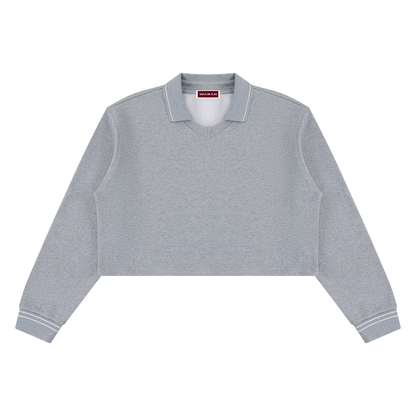 Women’s Crop Collared Sweatshirt