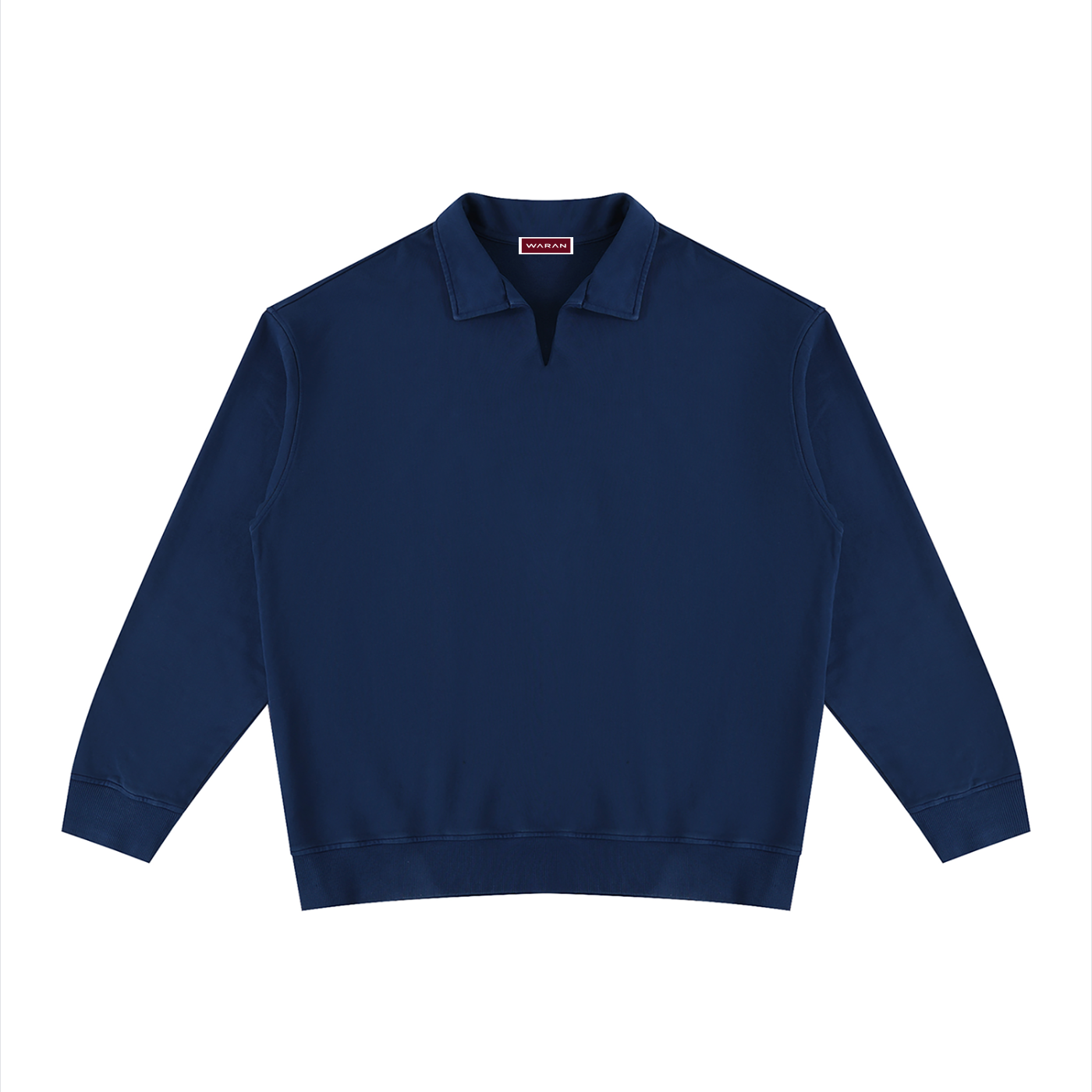Unisex Vintage Wash Collared Sweatshirt