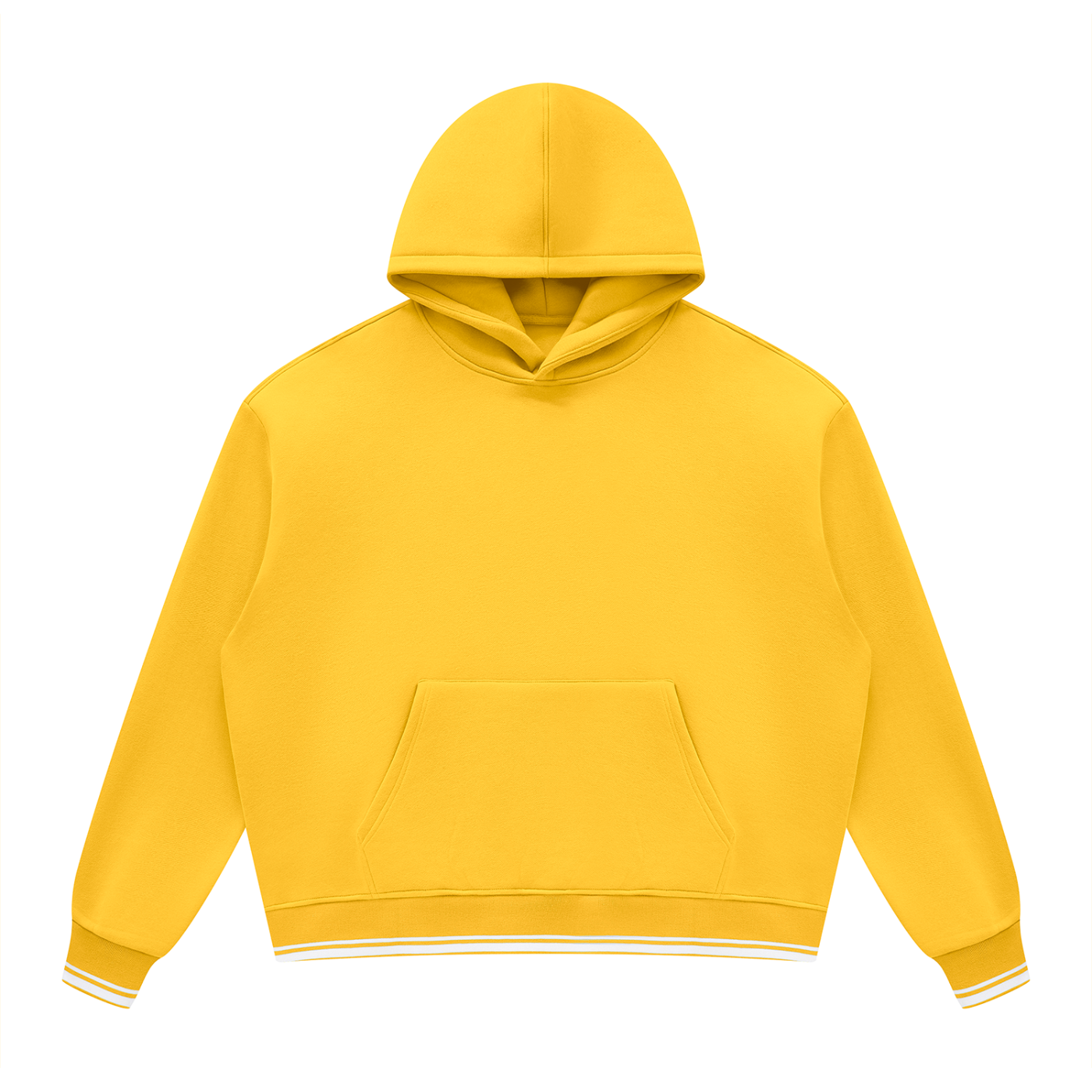 Unisex Oversized Color Block Fleece Hoodie