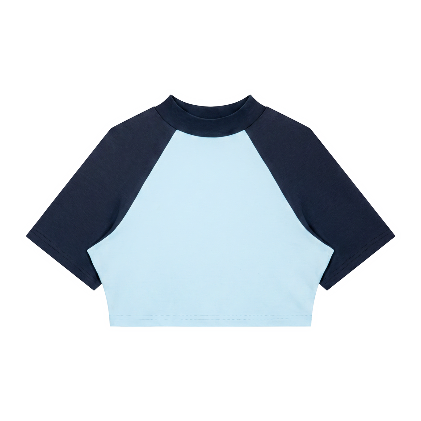 Women’s Color Block Raglan Crop T-Shirt