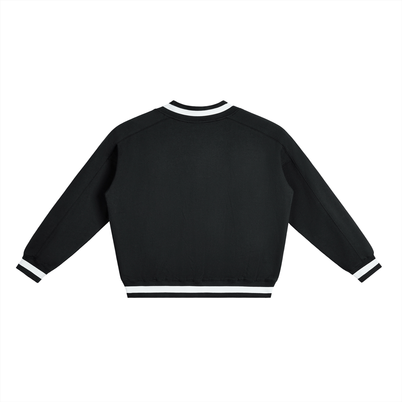 Waran V-Neck Contrast Collar Boxy Sweatshirt