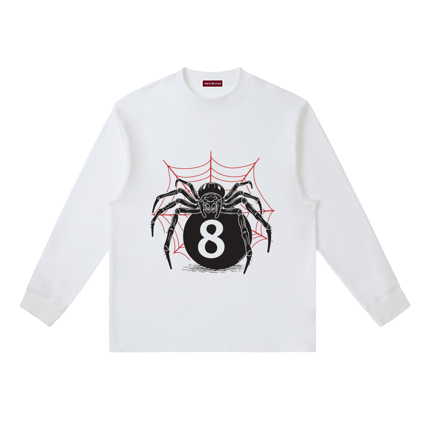 Crewneck Long-Sleeve T-Shirt | Spider eight