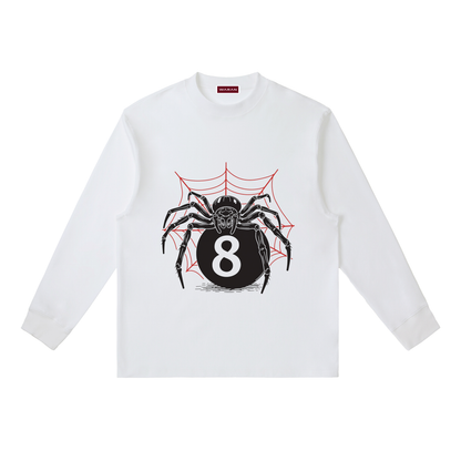 Crewneck Long-Sleeve T-Shirt | Spider eight