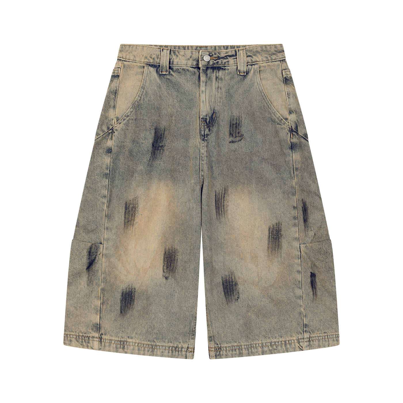 Men’s Vintage Wash Denim Jeans Jorts