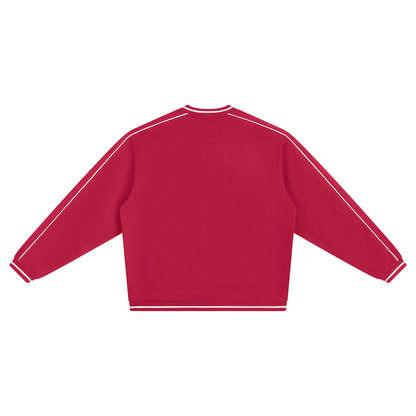 Unisex Color Block V-Neck Sweatshirt