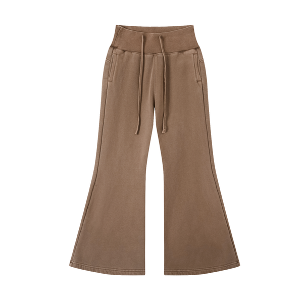 Pantalon de jogging évasé en molleton délavé de style vintage