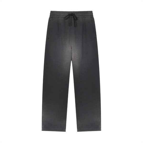 Pantalon de jogging droit à bords francs délavé