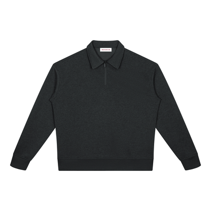 Unisex Boxy Quarter-Zip Sweatshirt