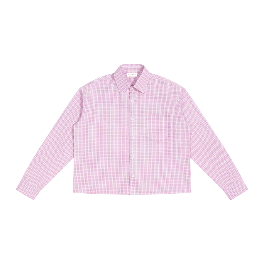 Waran Unisex Boxy Plaid Long Sleeve Shirt