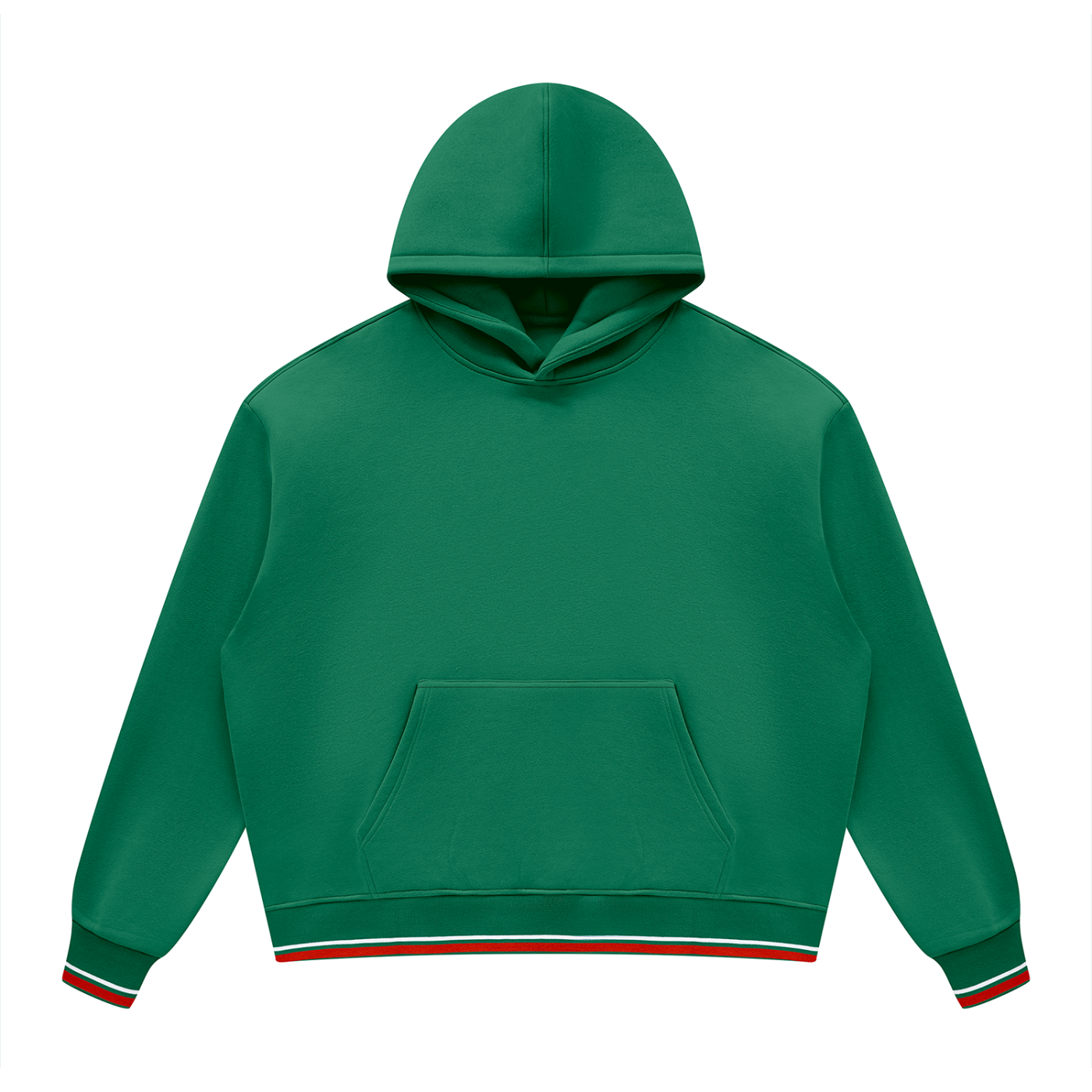 Unisex Oversized Color Block Fleece Hoodie