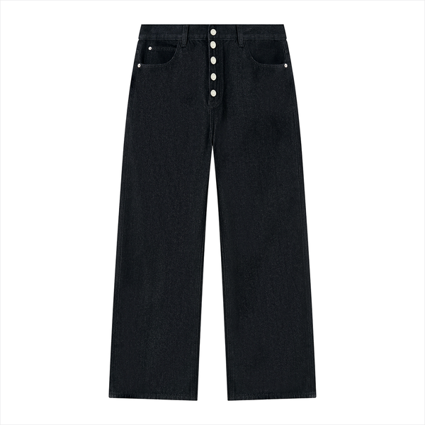 Waran Men’s Vintage Wash Wide Leg Denim Jeans