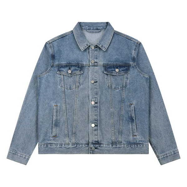 Waran Unisex Vintage Wash Denim Jacket 440GSM