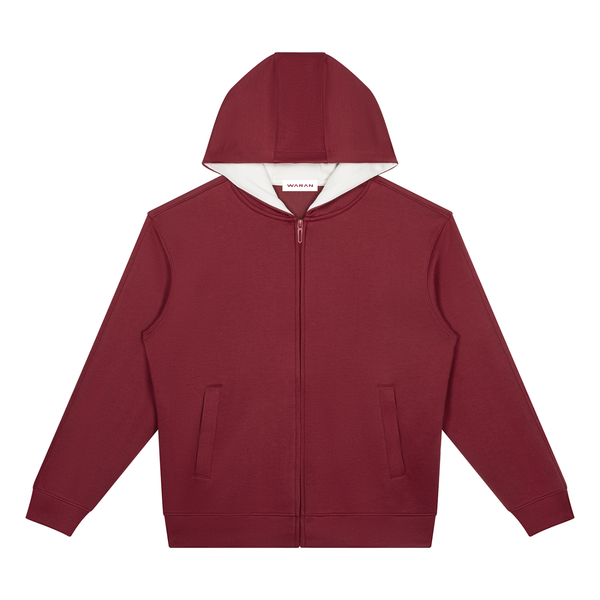 Waran Unisex Drop Shoulder Full Zip Hoodie