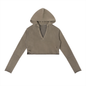Vintage Washed Raw Edge Hoodie
