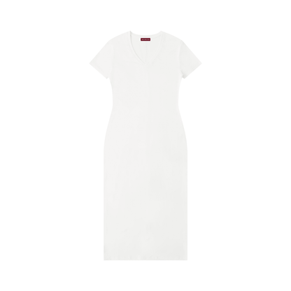 Women's V-Neck Short Sleeve Maxi Dress