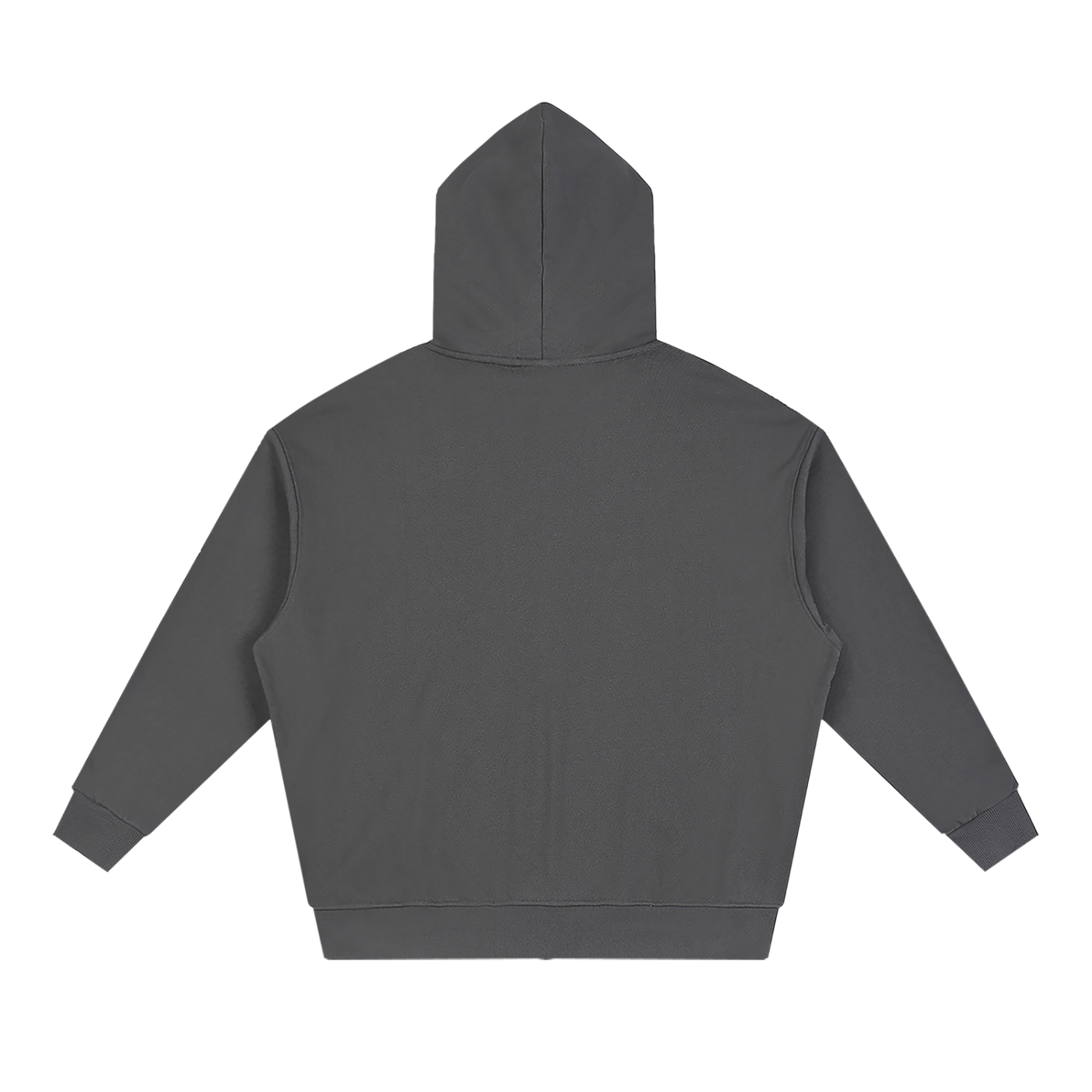 Waran Unisex Loose Solid Full Zip Hoodie